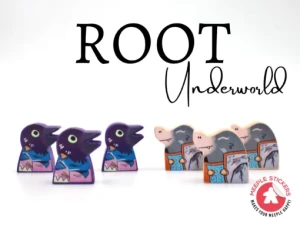 Meeple Stickers: zestaw naklejek do Root: Podziemia