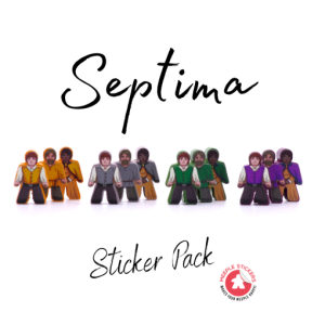 Meeple Stickers: zestaw naklejek do Septima
