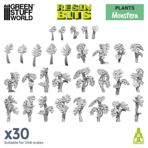 Green Stuff World: Monstera - roślina (30 elementów)