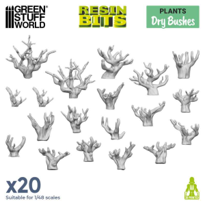 Green Stuff World: Suche krzewy (20 elementów)