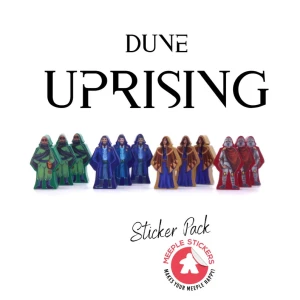 Meeple Stickers: zestaw naklejek do  Diuna Imperium: Powstanie
