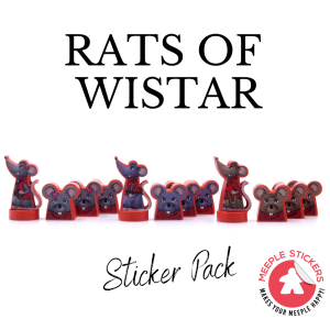 Meeple Stickers: zestaw naklejek do Szczury z Wistar