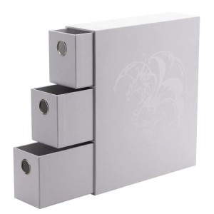 Dragon Shield Fortress Card Drawers Box - White