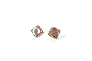 Kości Chessex - zestaw 2 kostek k6 16mm  Copper Metallic