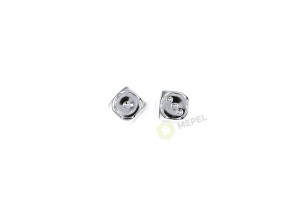 Kości Chessex - zestaw 2 kostek k6 16mm Silver Metallic