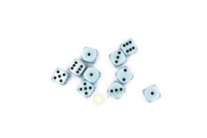 Kości Chessex - kostka k6 12mm Opaque Pastel Blue/black