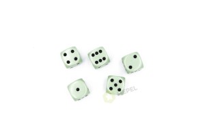Kości Chessex - kostka k6 16mm Opaque Pastel Green/black