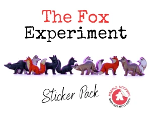 Meeple Stickers: zestaw naklejek do The Fox Experiment