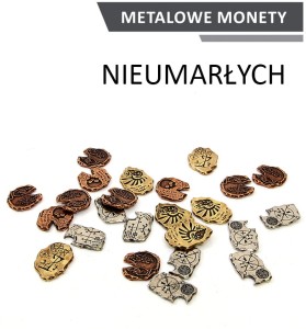 Metalowe monety - Nieumarłych (zestaw 20 monet)
