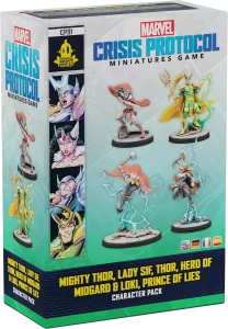 Marvel: Crisis Protocol - Mighty Thor, Lady Sif, Thor, Hero of Midgard & Loki, Prince of Lies