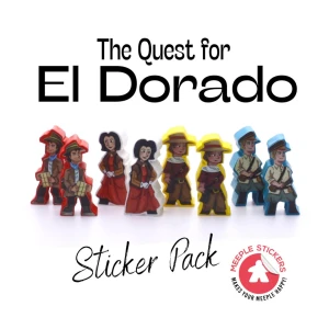 Meeple Stickers: zestaw naklejek do Wyprawa do El Dorado