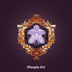 Dice tray: Meeple Art