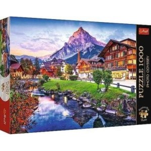 Puzzle 1000 Alpine town Switzerland