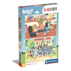 Puzzle 2x60 Supercolor: Bluey