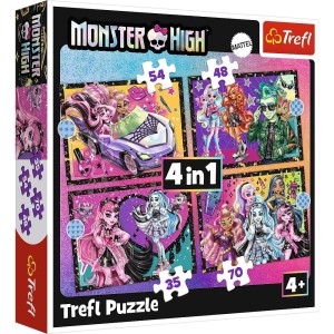 Puzzle 4in1 Monster High Electrifying Day