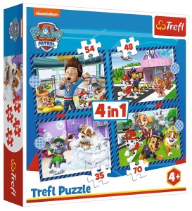 Puzzle 4in1 Paw Patrol, Dog Business
