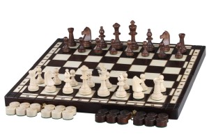 Zestaw Szachy i Warcaby (50cm)