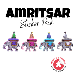 Meeple Stickers: zestaw naklejek do Amritsar