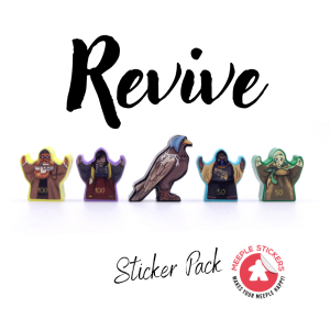 Meeple Stickers: zestaw naklejek do Revive + dodatek