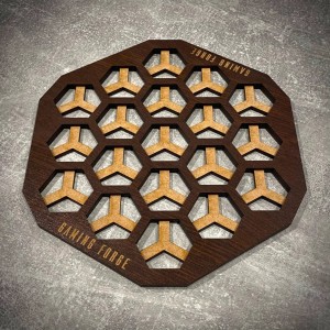 Plansza gry do Neuroshima Hex - mini HDF wenge