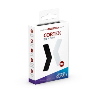 Koszulki na karty Ultimate Guard: Cortex Japanese Size 60x86 mm - czarne (60 sztuk)