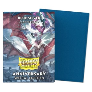 Dragon Shield card sleeves: Matte Dual 25th Special Edition - Blue - 100 pcs