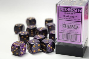 Kości Chessex -  kostka k6 16mm Speckled Hurricane