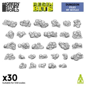 Green Stuff World: Stosy czaszek (30 elementów)