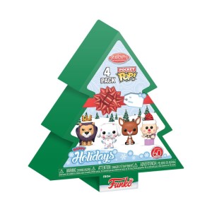 Funko POP Rudolph the Red-Nosed Reindeer: Keychain - Holiday Tree 4-Pack
