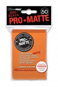 Koszulki na karty Ultra-Pro Pro-Matte Standard 66x91 mm 50 sztuk - pomarańczowy