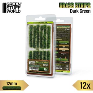 Green Stuff World: Paski trawy 12 mm - ciemna zieleń