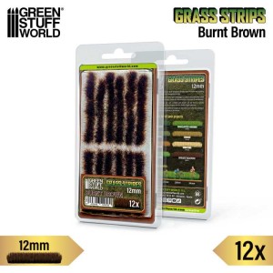 Green Stuff World: Paski trawy 12 mm - spalony brąz