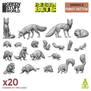 Green Stuff World: Zwierzęta leśne (20 elementów)