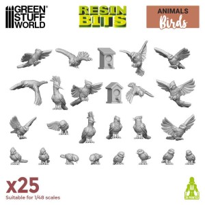 Green Stuff World: Dzikie ptactwo (25 elementów)