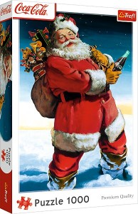 Puzzle 1000 Coca-Cola: Santa in the snow