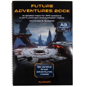 RPG Book: Future Adventures - A3 siatka heksagonalna
