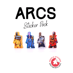 Meeple Stickers: zestaw naklejek do Arcs