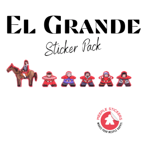 Meeple Stickers: zestaw naklejek od El Grande