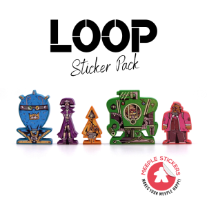 Meeple Stickers: zestaw naklejek do Pętla