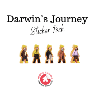 Meeple Stickers: zestaw naklejek od Wyprawa Darwina