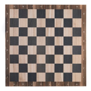 Mata gumowa do szachów/warcabów 36x36 cm - drewniana szachownica