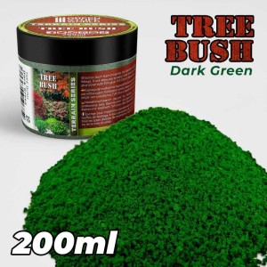 Green Stuff World: Posypka modelarska - krzew drzewny, ciemna zieleń - 200 ml 