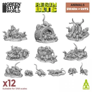 Green Stuff World: Rój szczurów (12 elementów)
