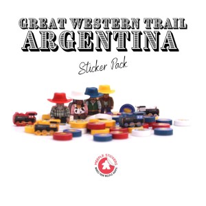 Meeple Stickers: zestaw naklejek do Great Western Trail - Argentyna