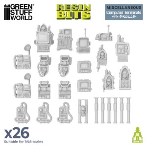 Green Stuff World: Komputerowe terminale z czaszkami (26 szt.)