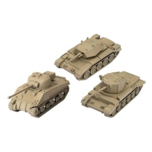 World of Tanks: Gra figurkowa - U.K. Tank Platoon (Crusader, Sherman VC Firefly, Challenger)