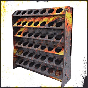 e-Raptor: Duży stojak-organizer na farby (Lava UV Print ø 33 mm)