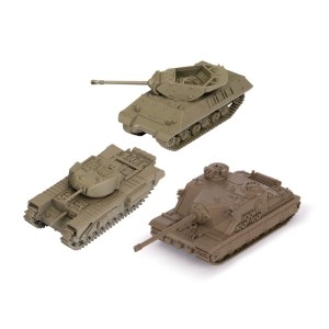World of Tanks: Gra Figurkowa - U.K. Tank Platoon (Churchill I, Achilles, Żółw)