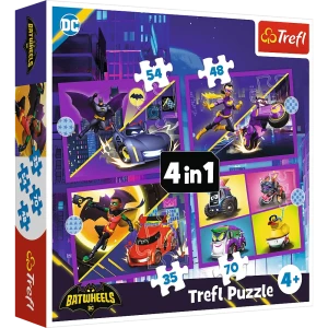 Puzzle 4in1 Discover Batwheels