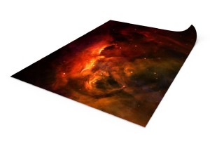 Mata gumowa jednostronna: Czerwona mgławica 48”x36” / 122x91,5 cm